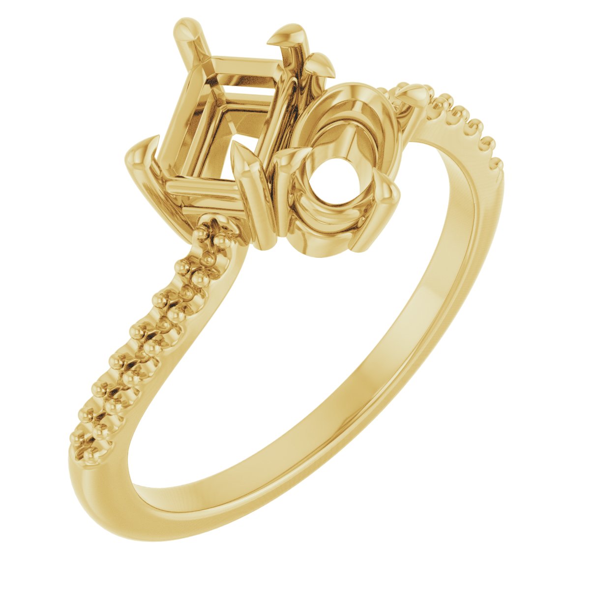 Two-Stone Bypass Engagement Ring