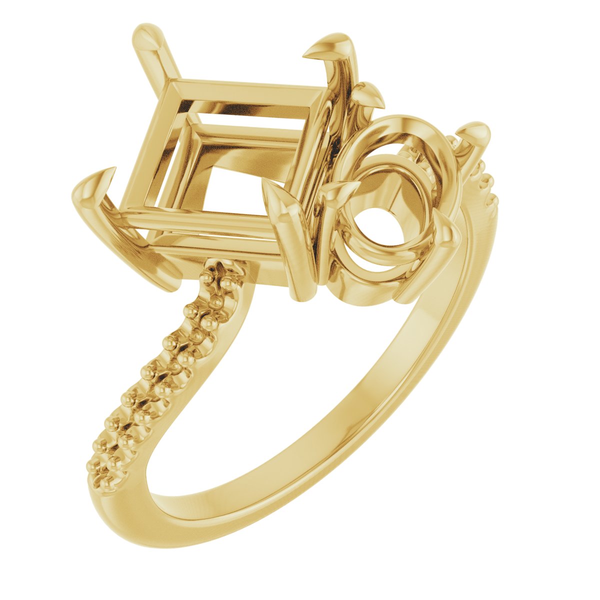 Two-Stone Bypass Engagement Ring
