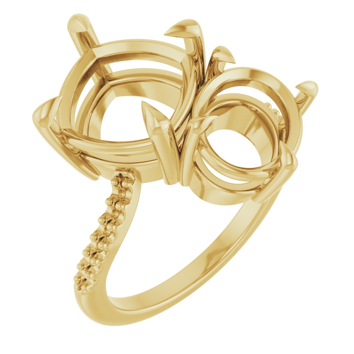 Two-Stone Bypass Engagement Ring