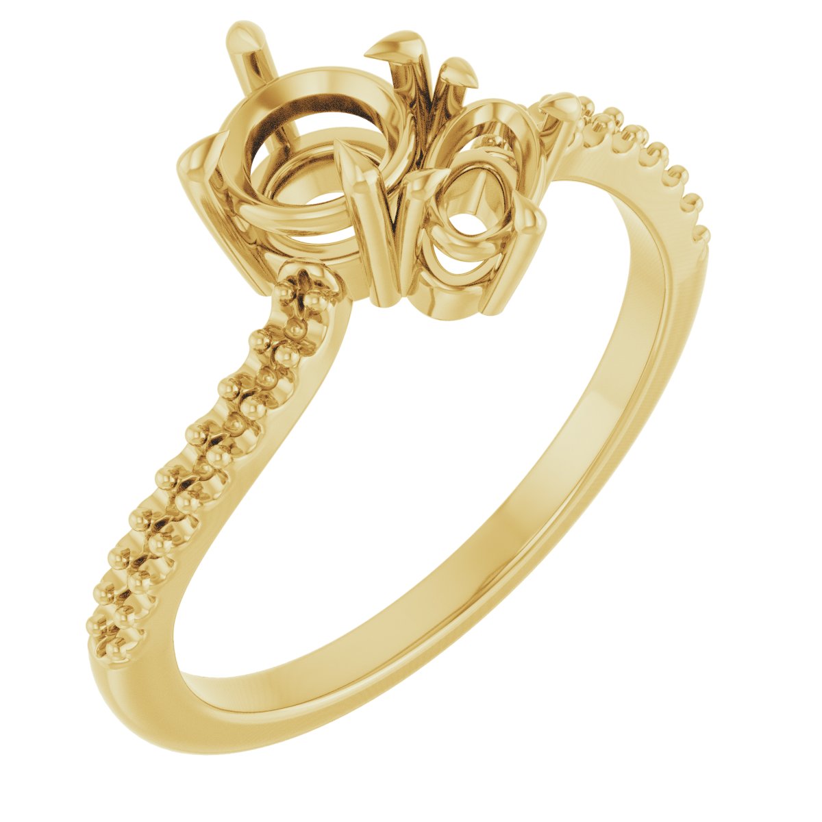 Two-Stone Bypass Engagement Ring
