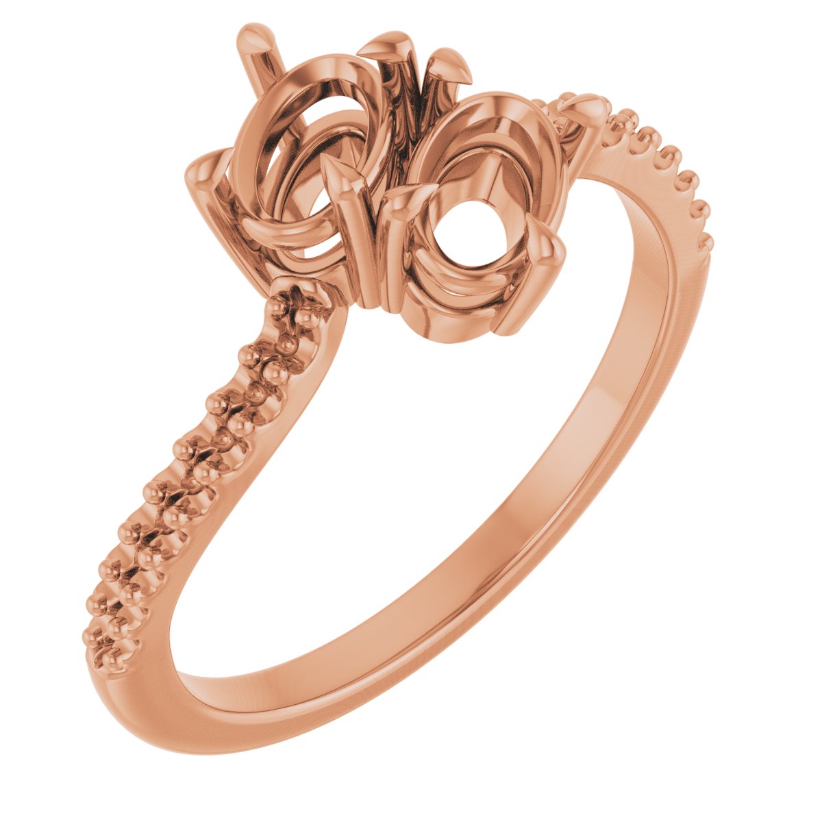 Two-Stone Bypass Engagement Ring