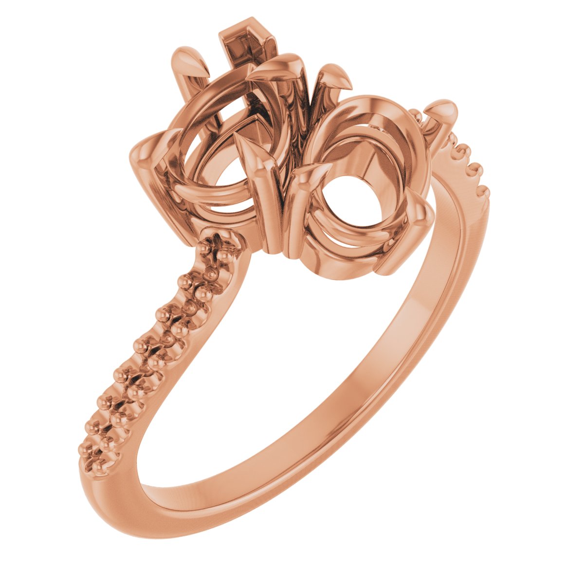 Two-Stone Bypass Engagement Ring