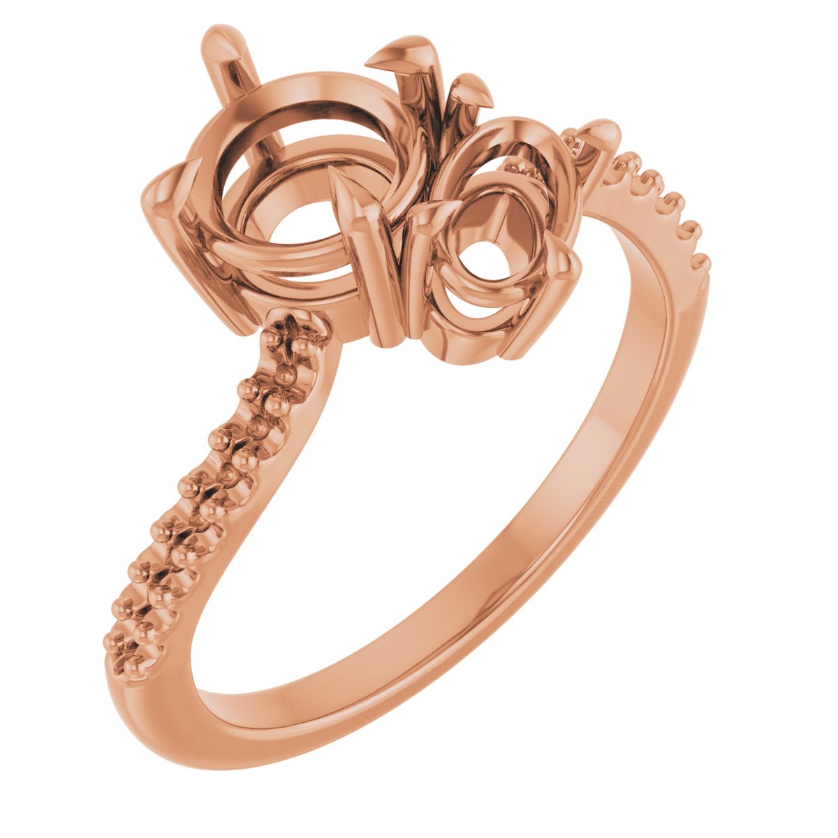 Two-Stone Bypass Engagement Ring