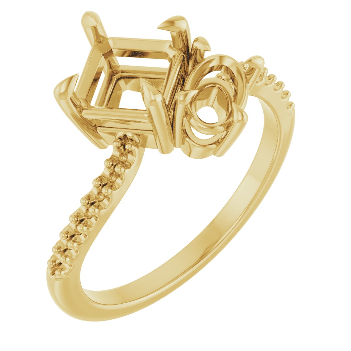 Two-Stone Bypass Engagement Ring