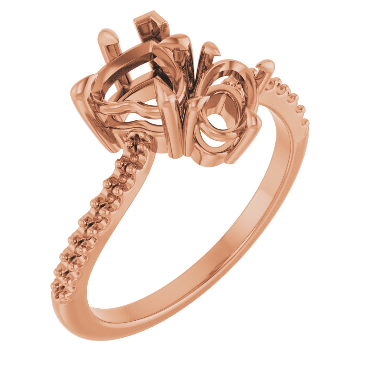 Two-Stone Bypass Engagement Ring