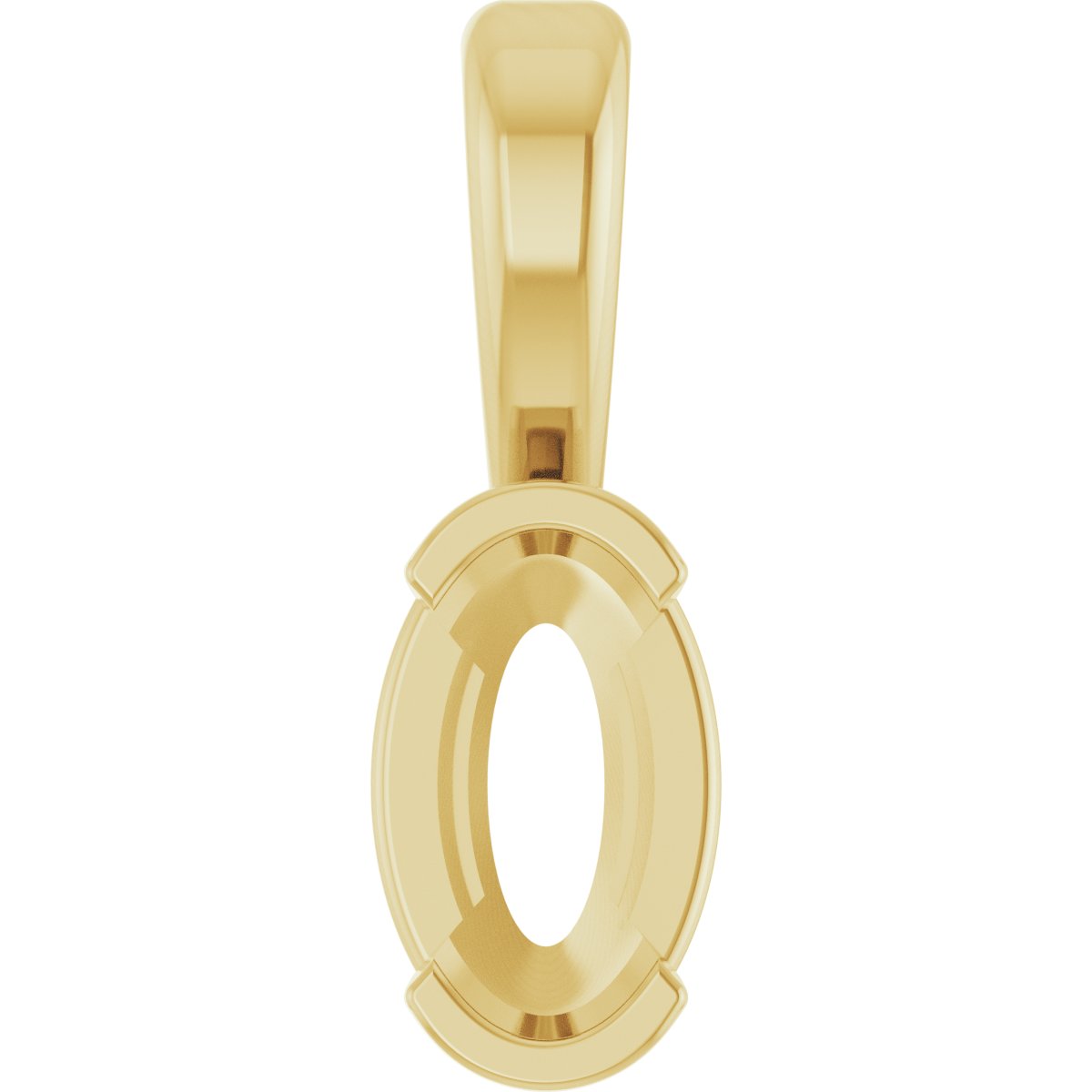 Half-Bezel Solitaire Pendant