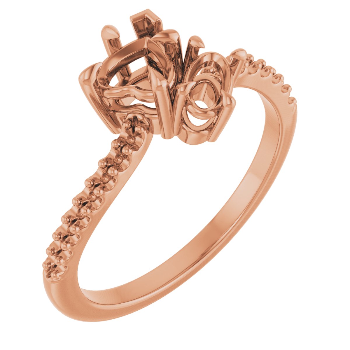 Two-Stone Bypass Engagement Ring