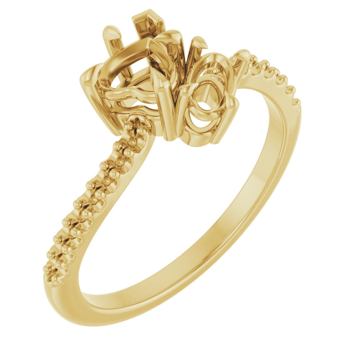 Two-Stone Bypass Engagement Ring