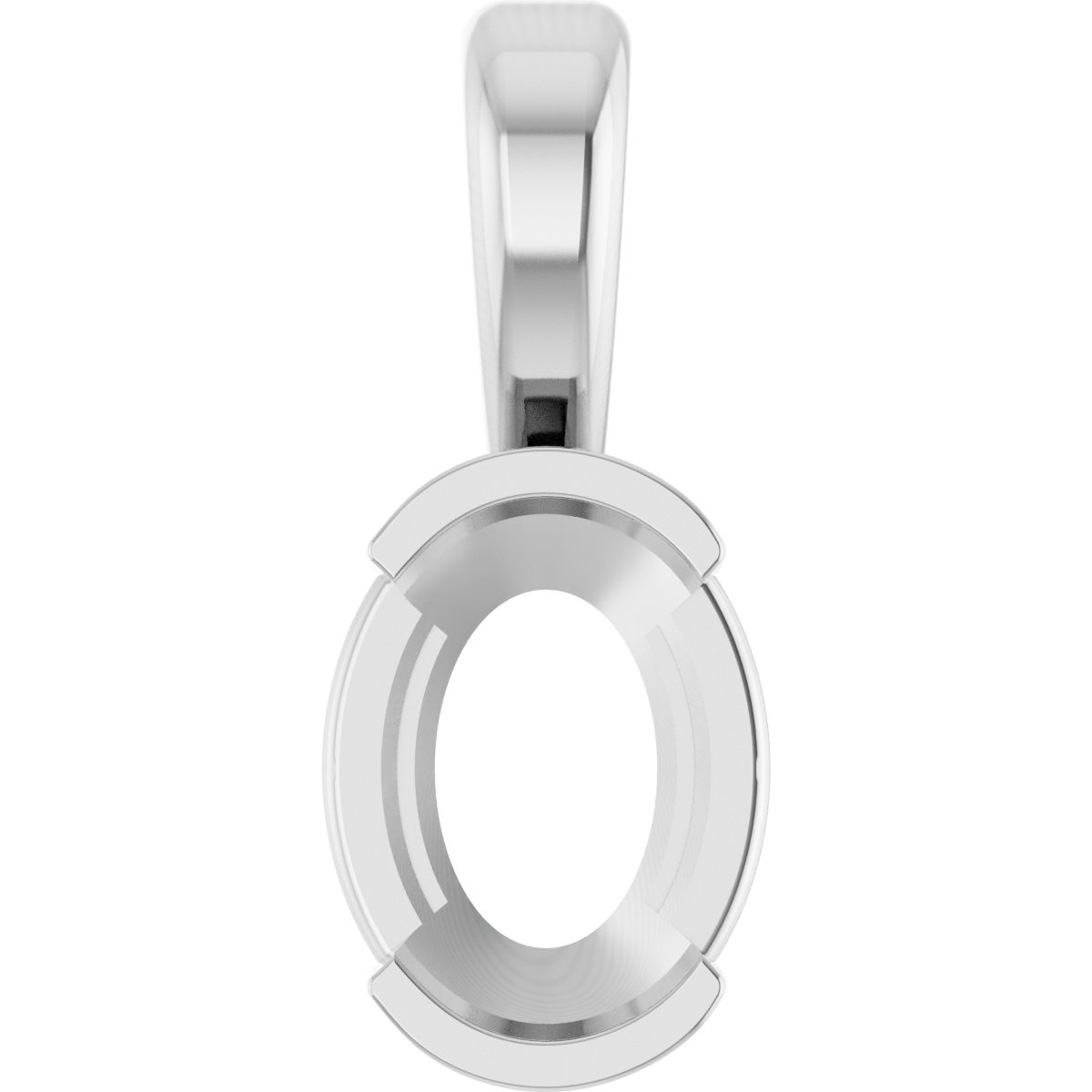 Half-Bezel Solitaire Pendant