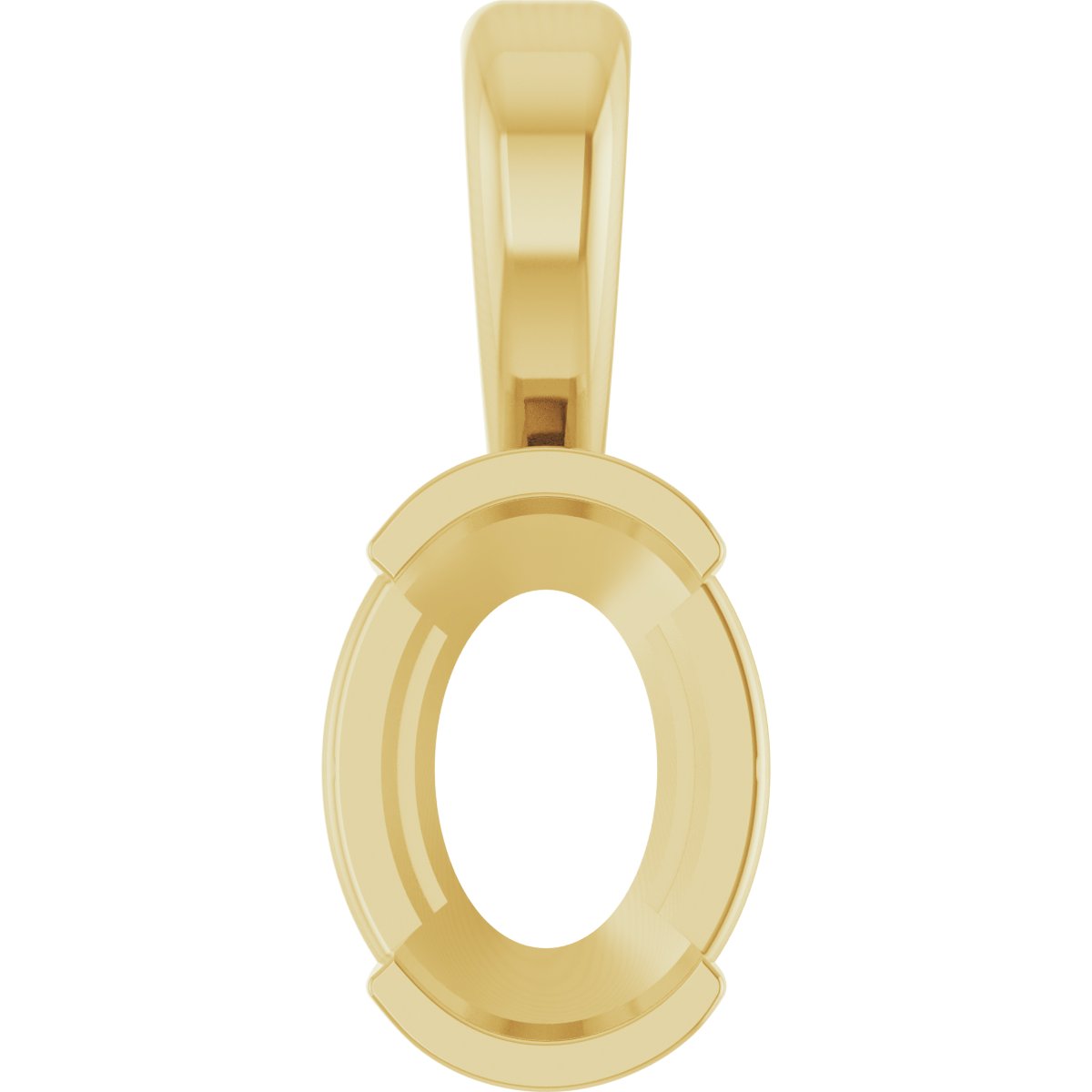 Half-Bezel Solitaire Pendant