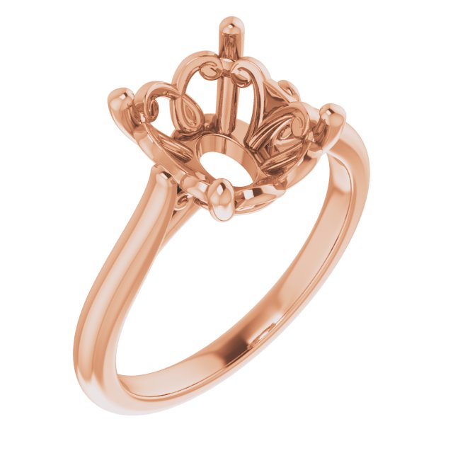 Oval Solitaire Engagement Ring · 11x9mm