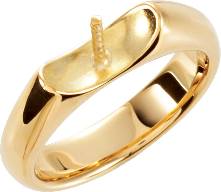 Solitaire Pearl Ring