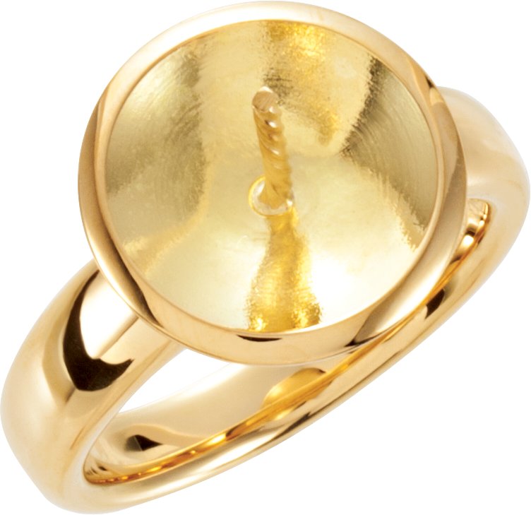 Solitaire Pearl Ring