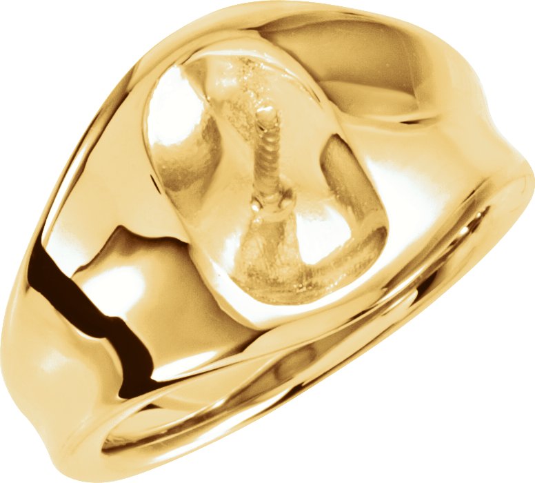 Solitaire Pearl Ring