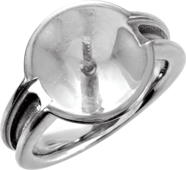 Solitaire Pearl Ring