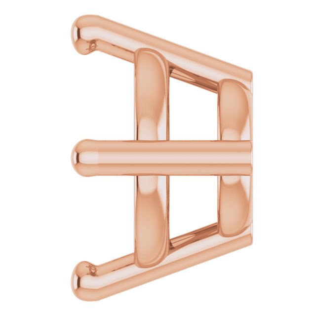 Round 4-Prong Earring Setting