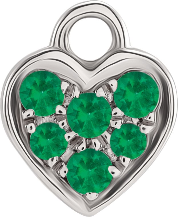 Petite Pavé® Heart Dangle