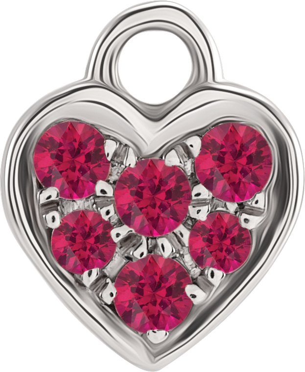 Petite Pavé® Heart Dangle