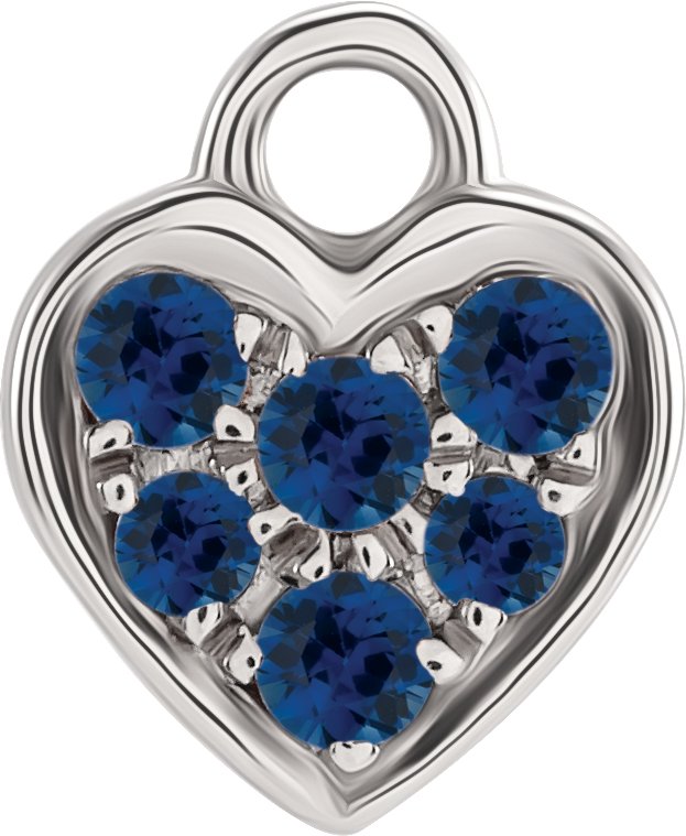 Petite Pavé® Heart Dangle