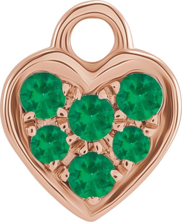 Petite Pavé® Heart Dangle