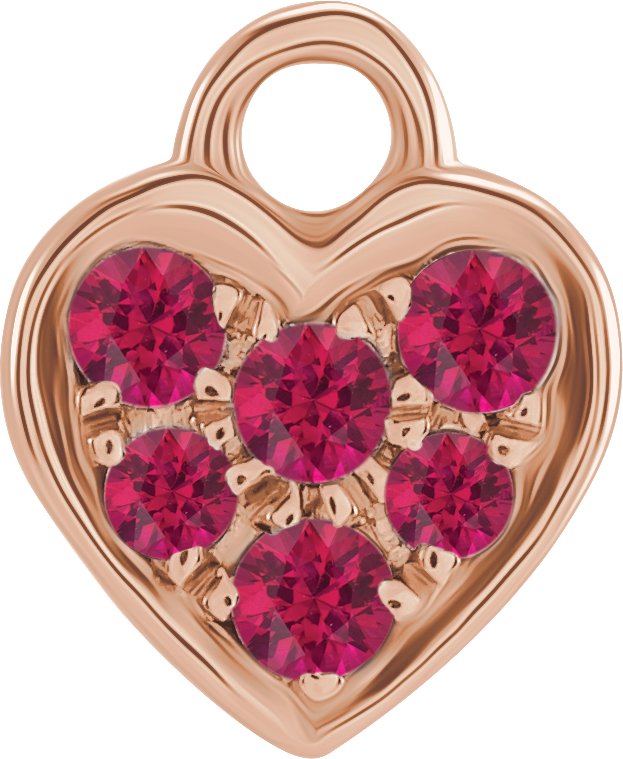 Petite Pavé® Heart Dangle