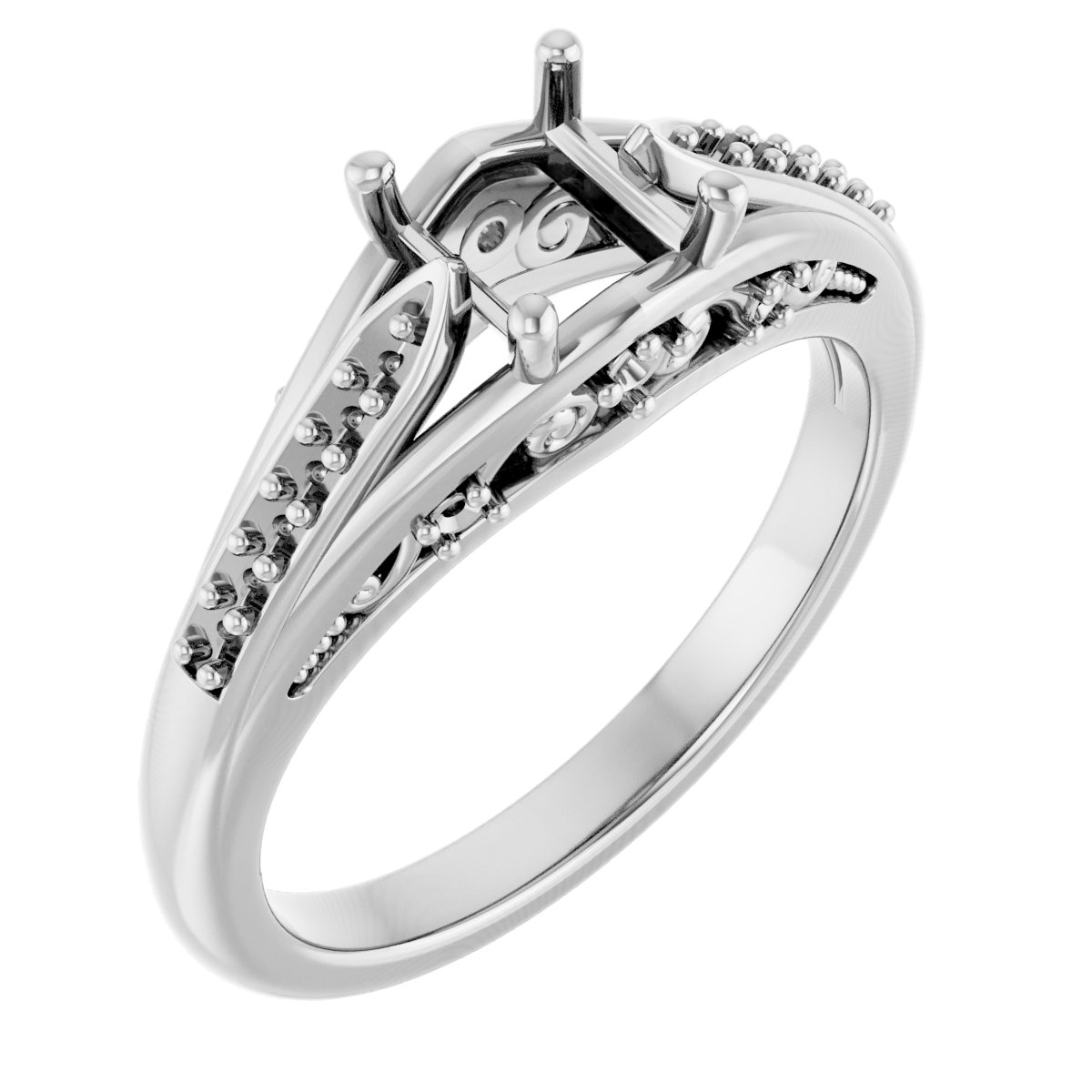 Accented Engagement Ring