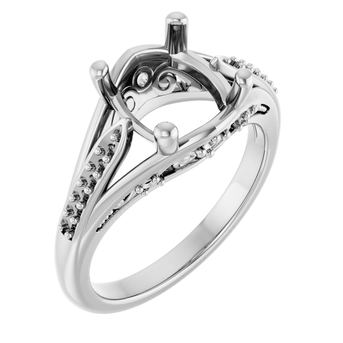 Accented Engagement Ring