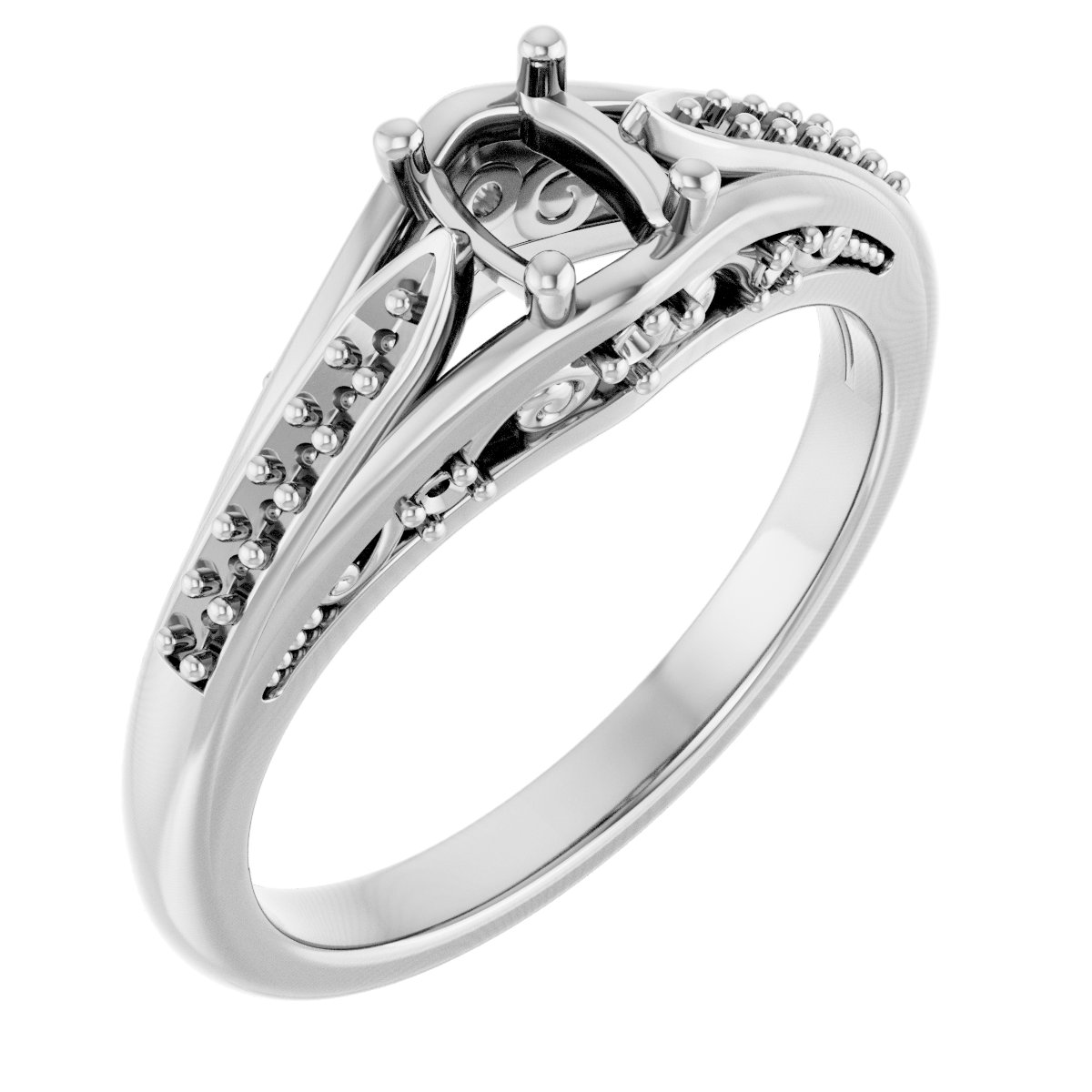 Accented Engagement Ring