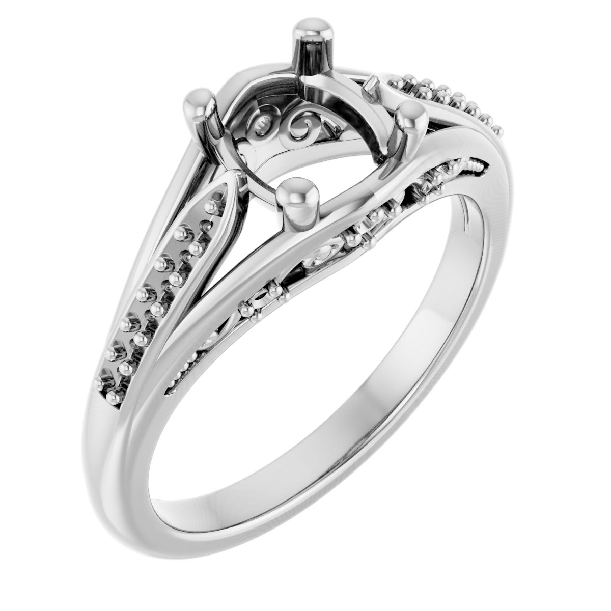 Accented Engagement Ring