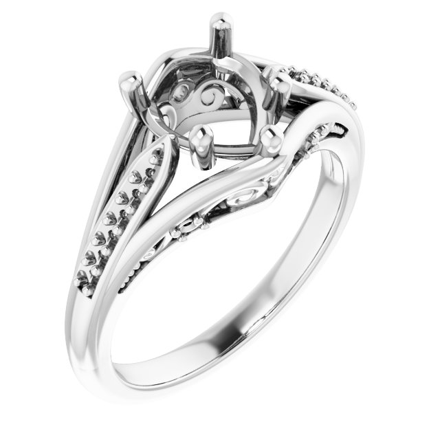 Accented Engagement Ring