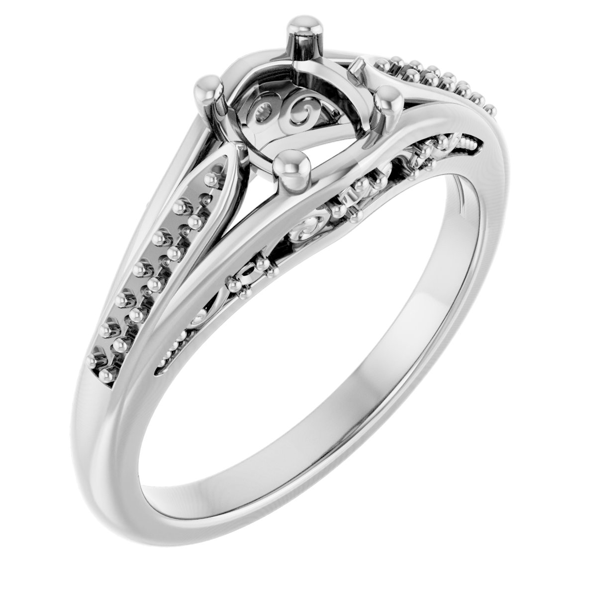 Accented Engagement Ring