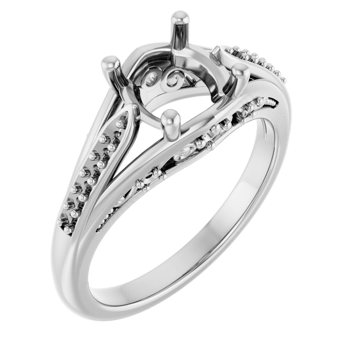 Accented Engagement Ring
