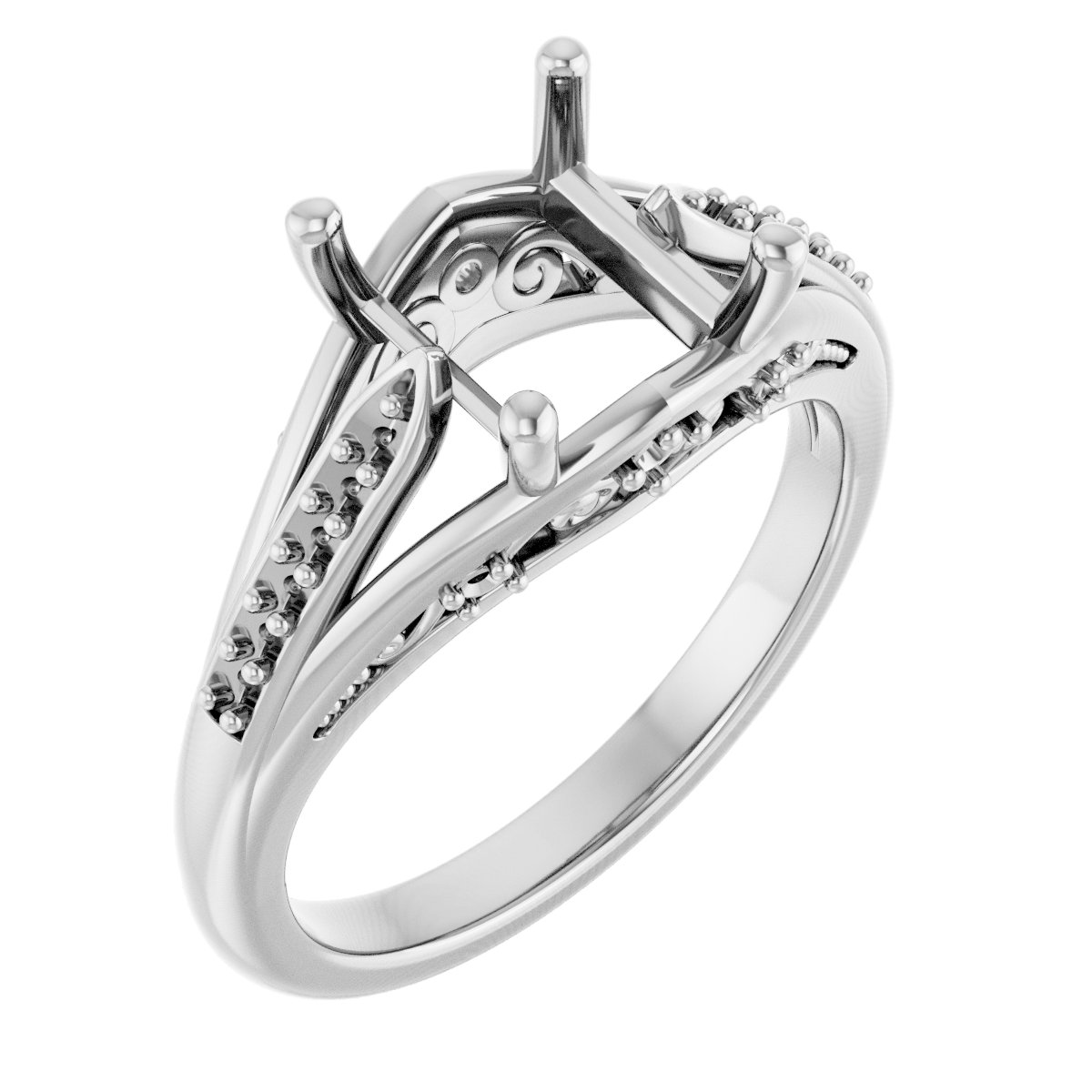 Accented Engagement Ring