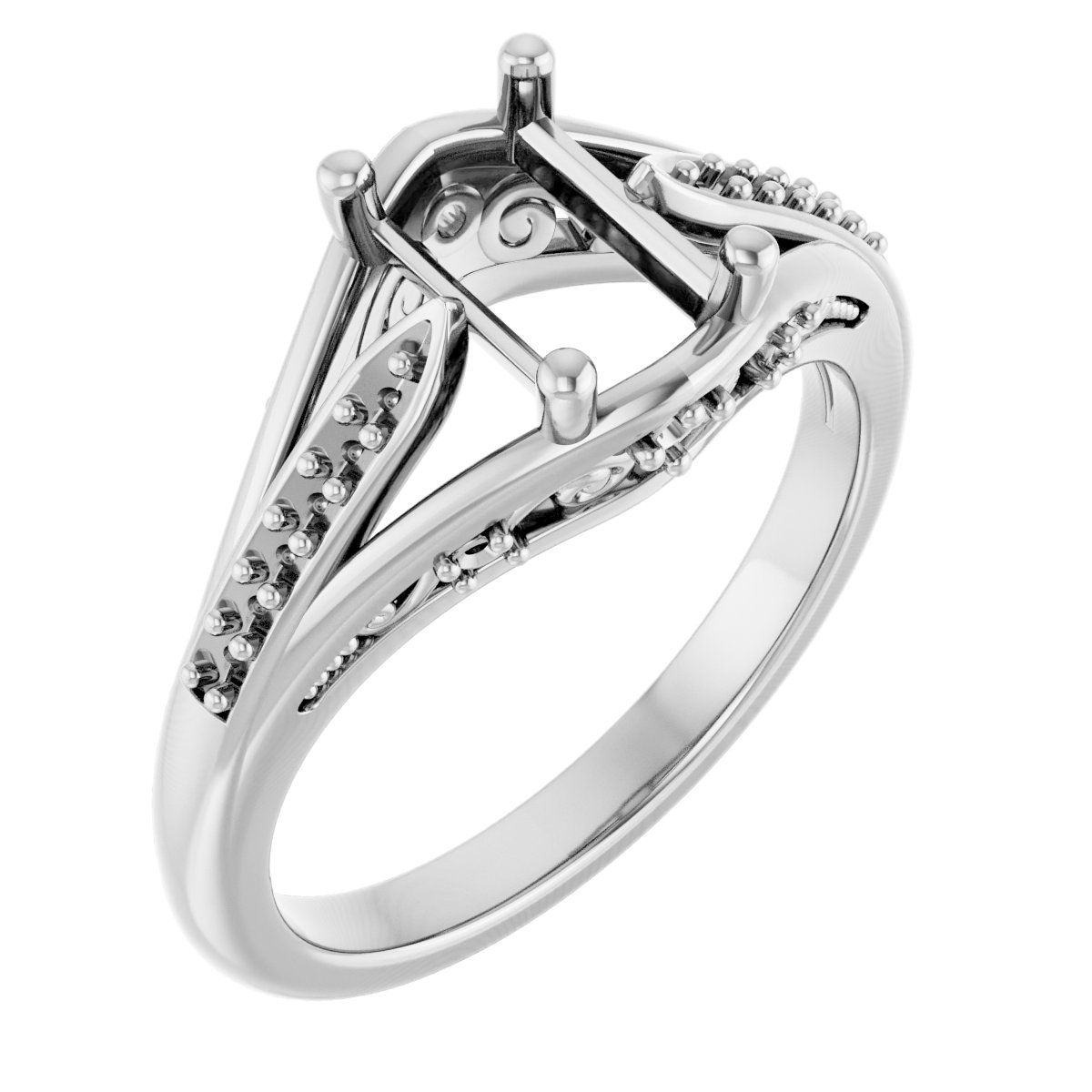 Accented Engagement Ring