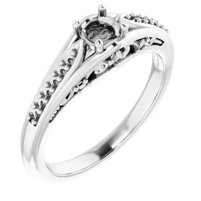 Accented Engagement Ring