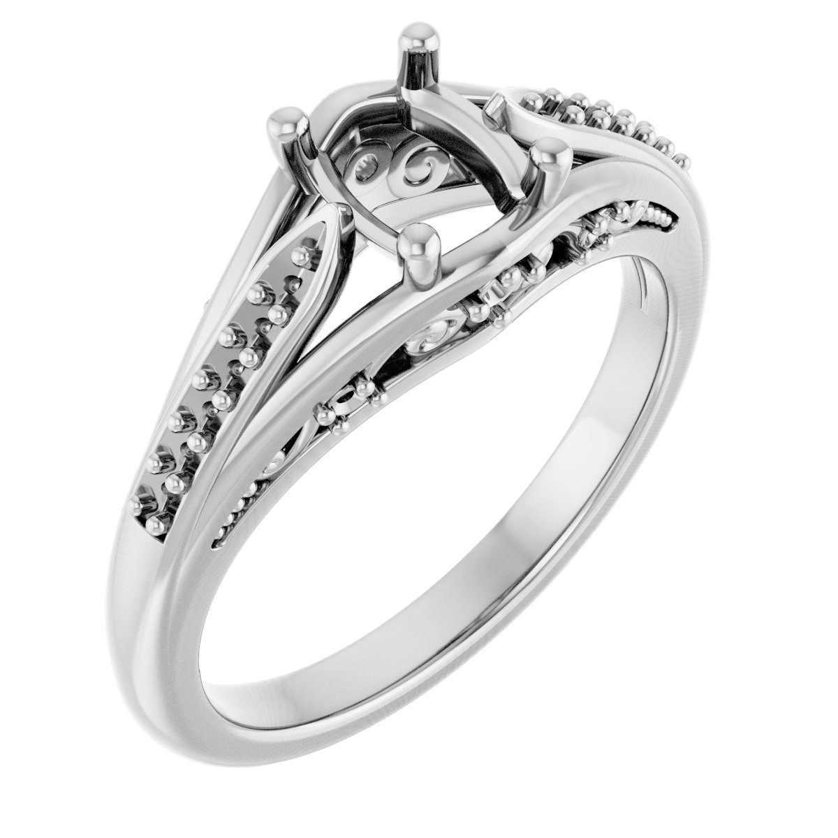 Accented Engagement Ring