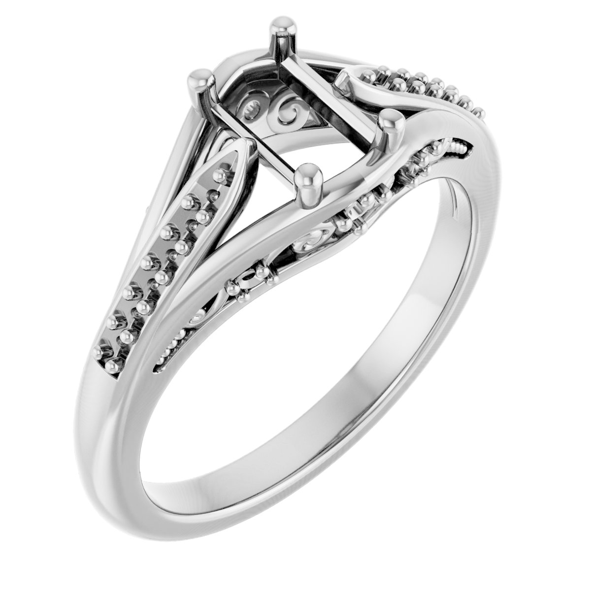 Accented Engagement Ring