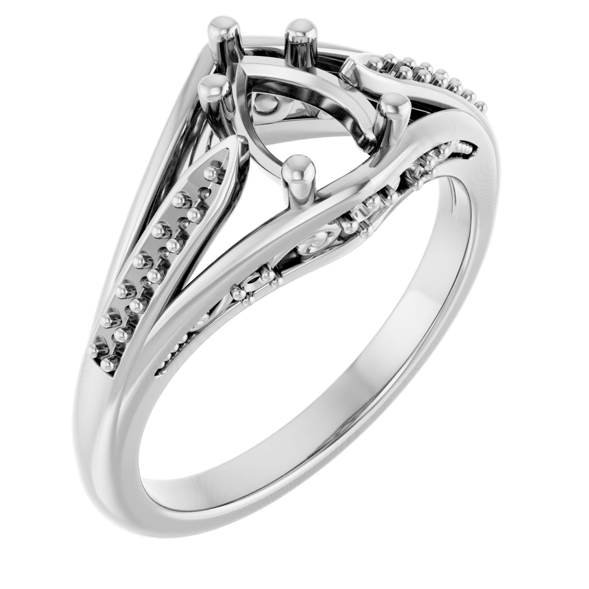 Accented Engagement Ring