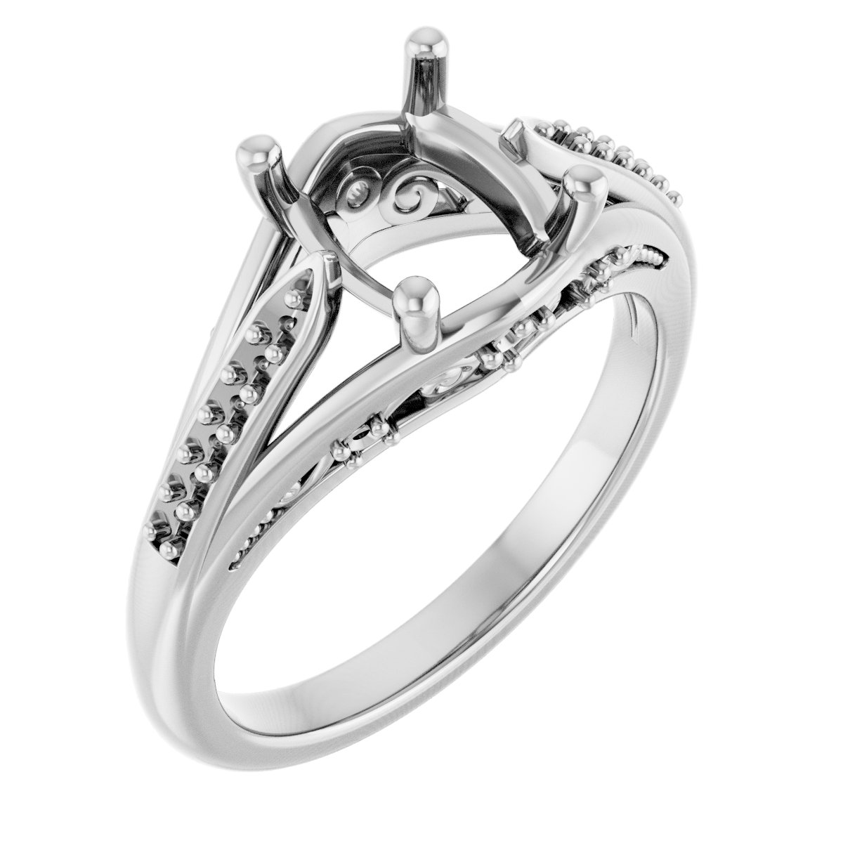 Accented Engagement Ring
