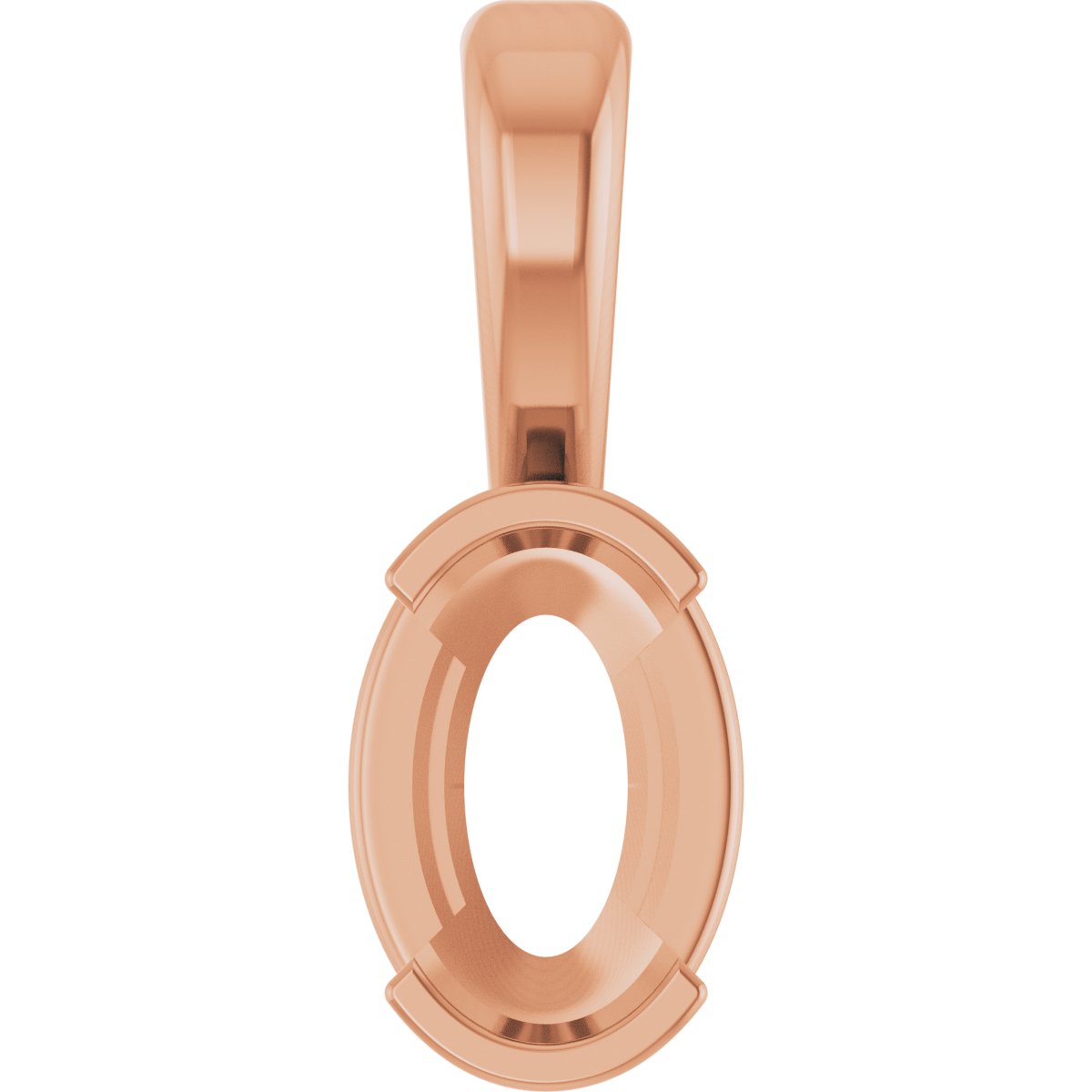 Half-Bezel Solitaire Pendant