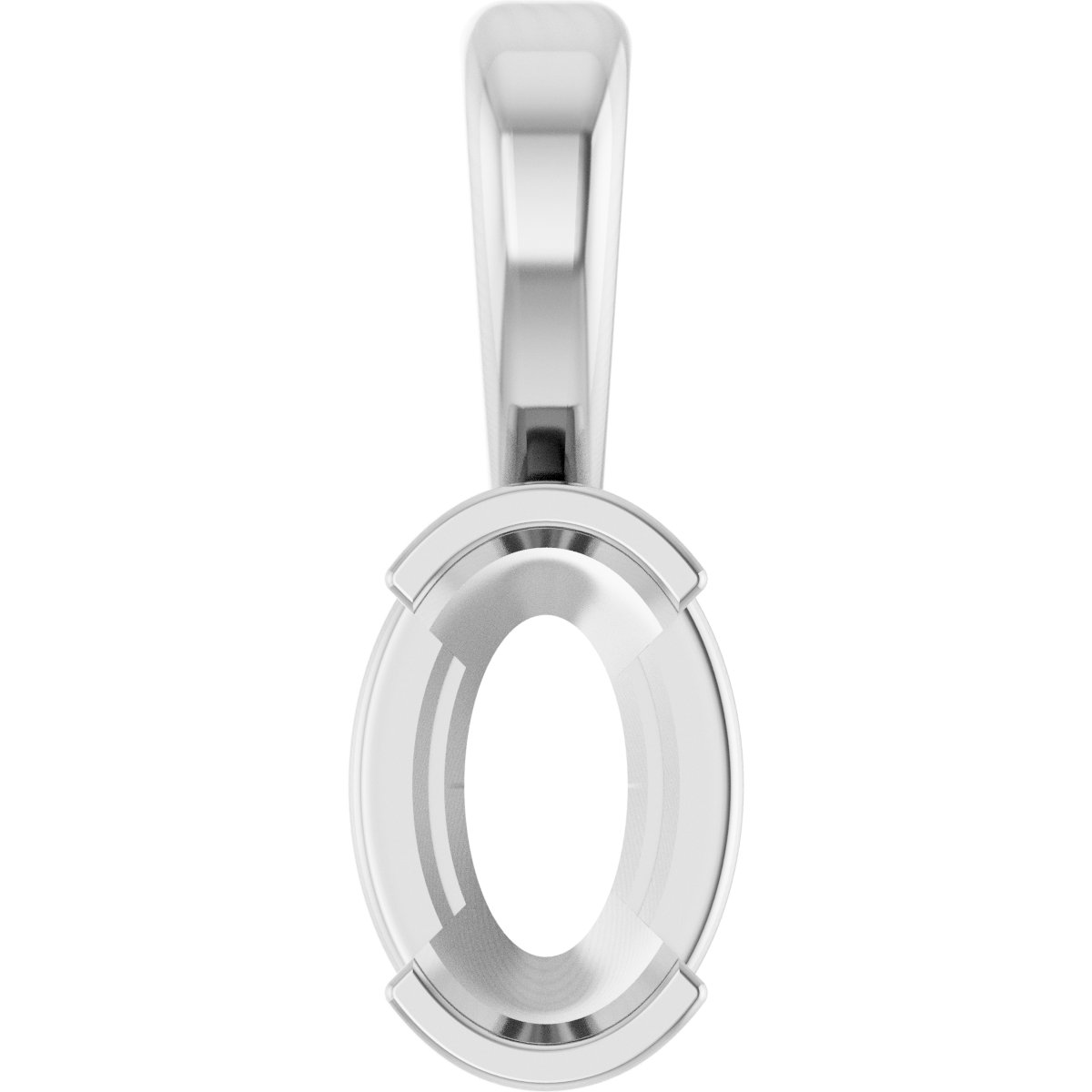 Half-Bezel Solitaire Pendant