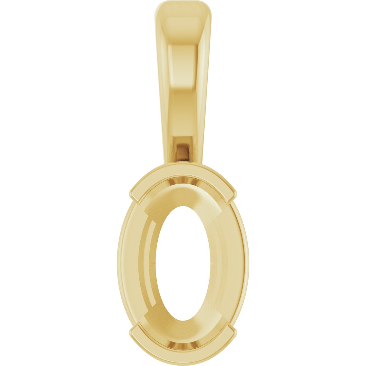 Half-Bezel Solitaire Pendant