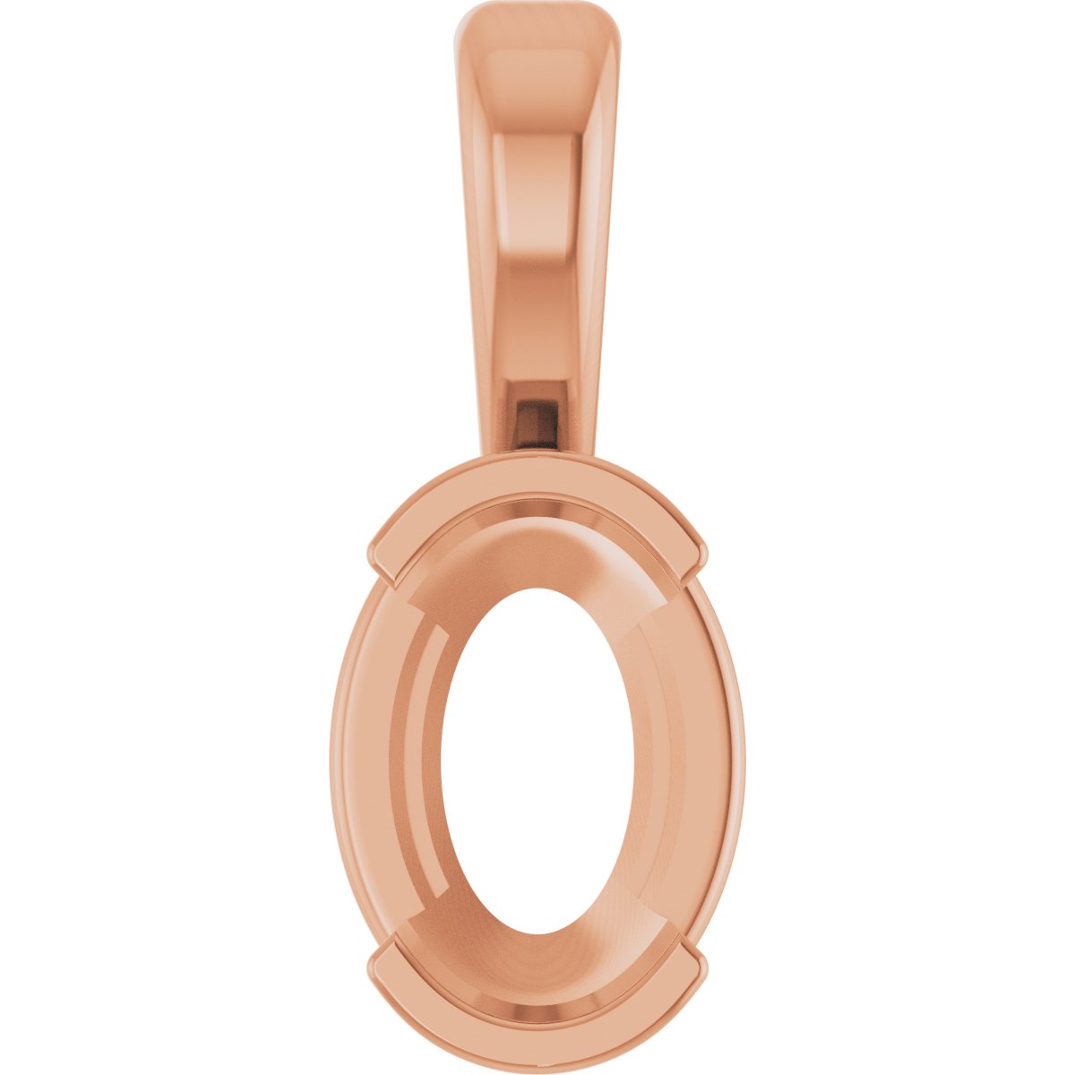 Half-Bezel Solitaire Pendant