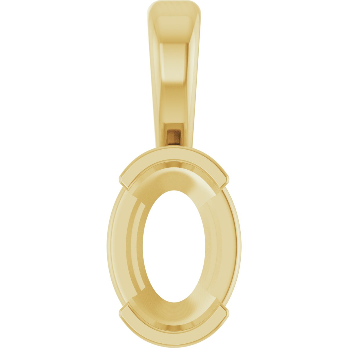 Half-Bezel Solitaire Pendant