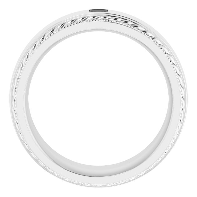 3 mm Asscher Band Mounting view 2