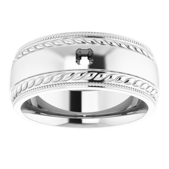 3 mm Asscher Band Mounting view 3