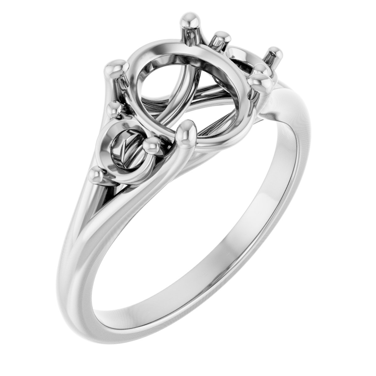 Accented Engagement Ring