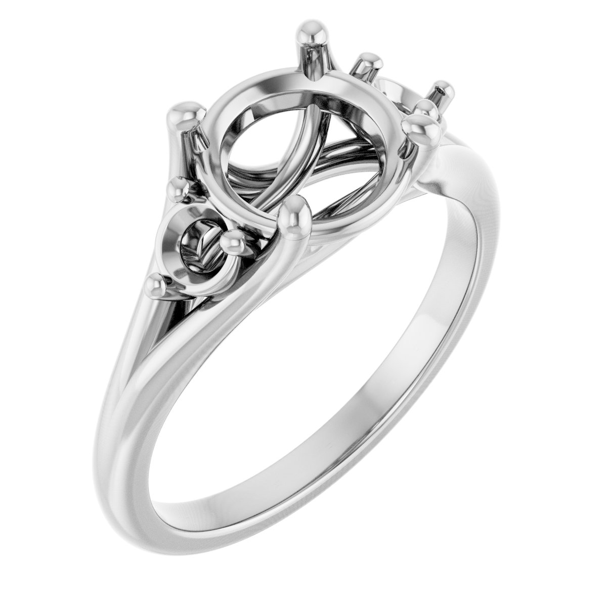Accented Engagement Ring
