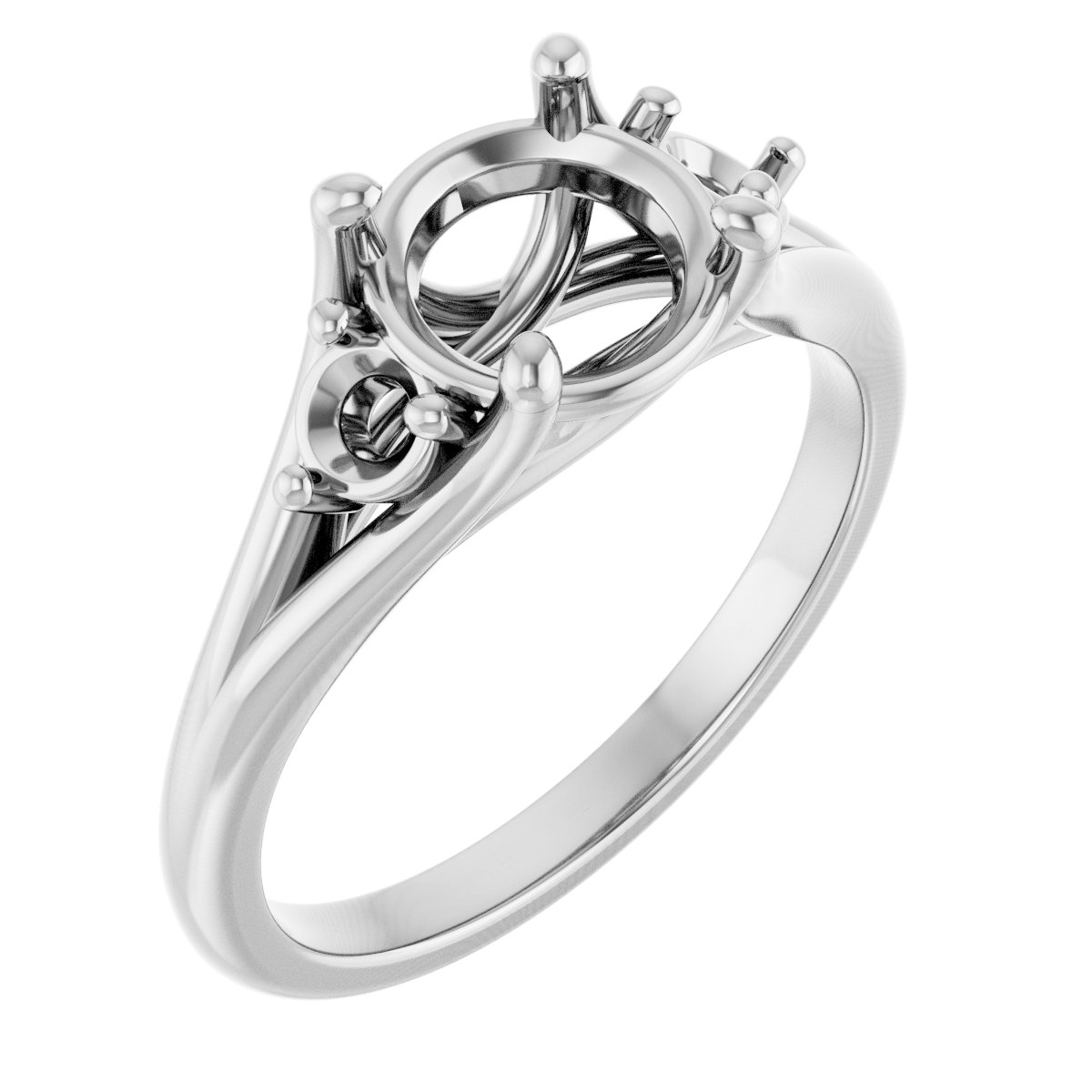 Accented Engagement Ring