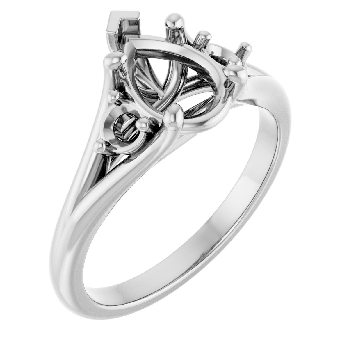 Accented Engagement Ring